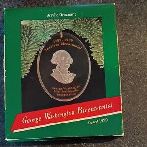 1989 Hallmark George Washington Bicentennial Ornament